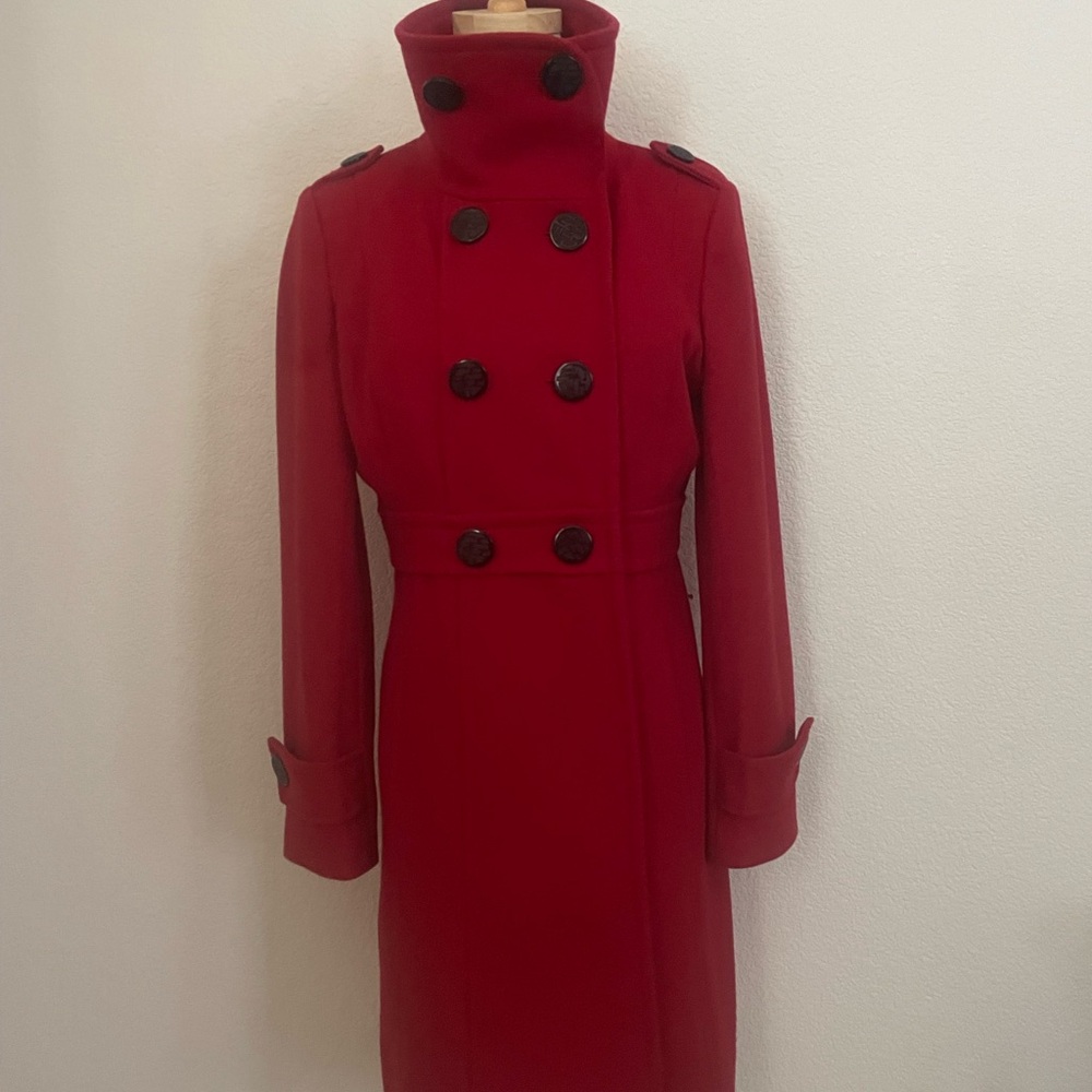 Guess Women's Bold Red Pea Coat